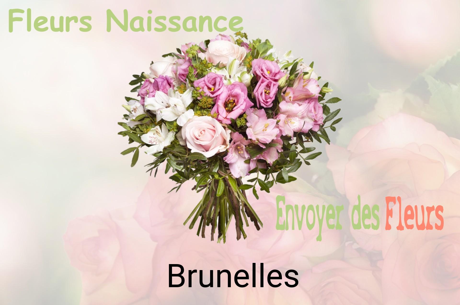 Bouquet de fleurs de naissance livré à Brunelles